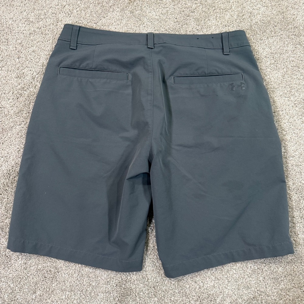 Under Armour Golf Shorts Mens 36 Gray Performance Flat Front Athletic Activewear - Picture 6 of 6